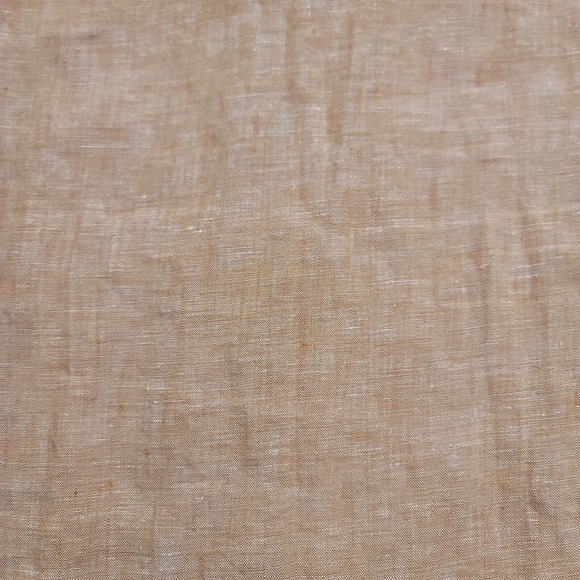 Banana Republic Shirt Mens 15- 15 1/2 Peach Flax Linen Button Up Summer Casual - Picture 5 of 10